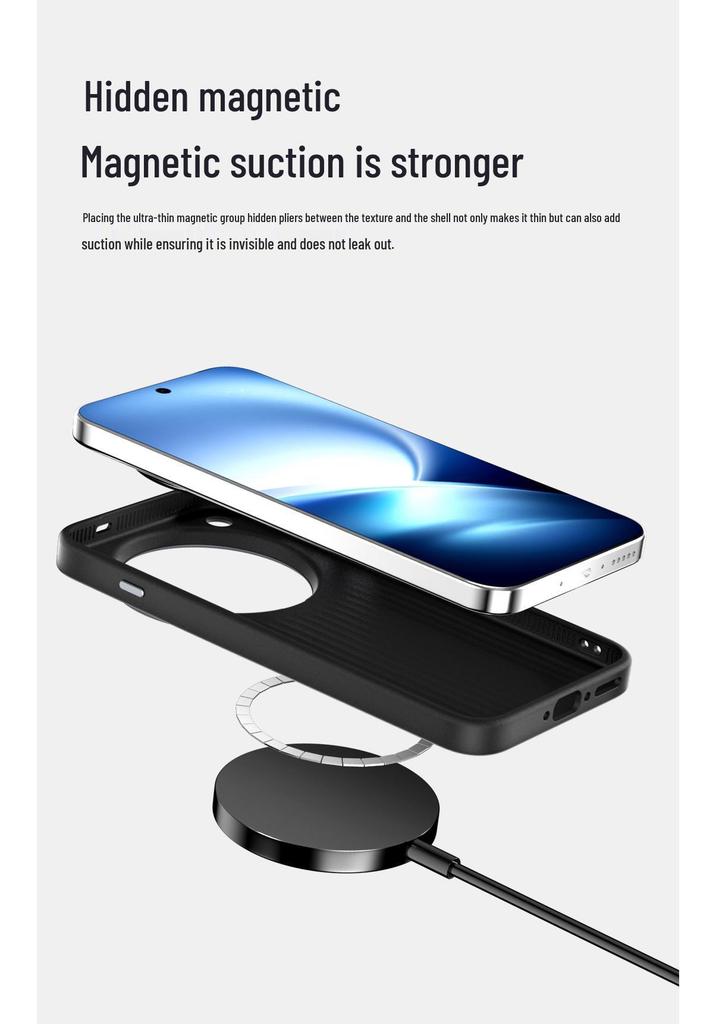 Vivo X500 Pro Max Invisible Magnetic Soft Case - Anti-fall Protective Cover