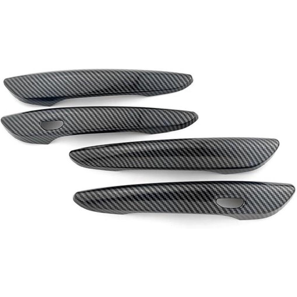 4Pcs Carbon Fiber Car Door Handle Cover Trim For Mazda 3 BP CX30 CX50 CX60 CX80