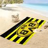 Borussia Dortmund Print Beach Towel, Large Soft Quick Dry Towel for Beach Camping Swimming