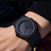 1Pcs Men Octagonal Dial Quartz Wristwatch Full Black Arabic Numeral Dial Watch For Daily Casual Business Wrist Watch