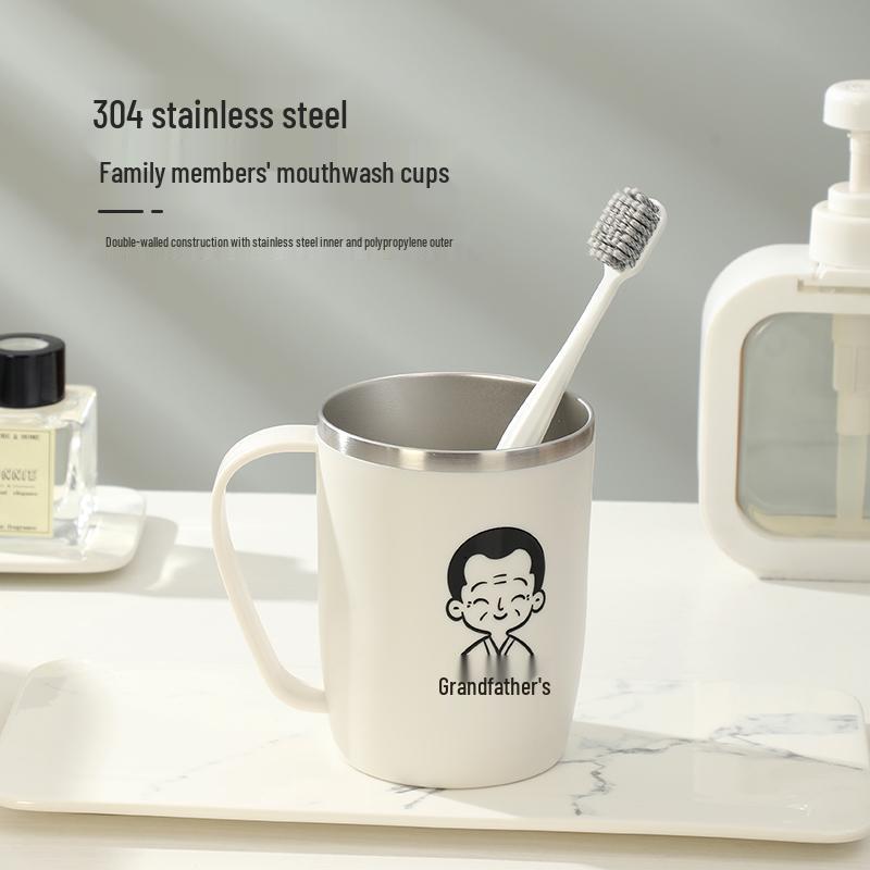 304 Stainless Steel Family Toothbrush Holder - Parent-Child Set for 3-5 Members