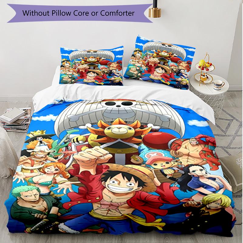 3pcs Duvet Cover Set (1*Duvet Cover + 2*Pillowcase, Without Core), One Piece Print Soft All‑Season Bedding Set, Home Bedroom Decor Gift