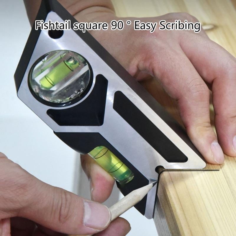 Portable Pocket Level Ruler Aluminum Alloy Measuring Level RulerVersatile & Durable Measuring Tool for Everyday Use