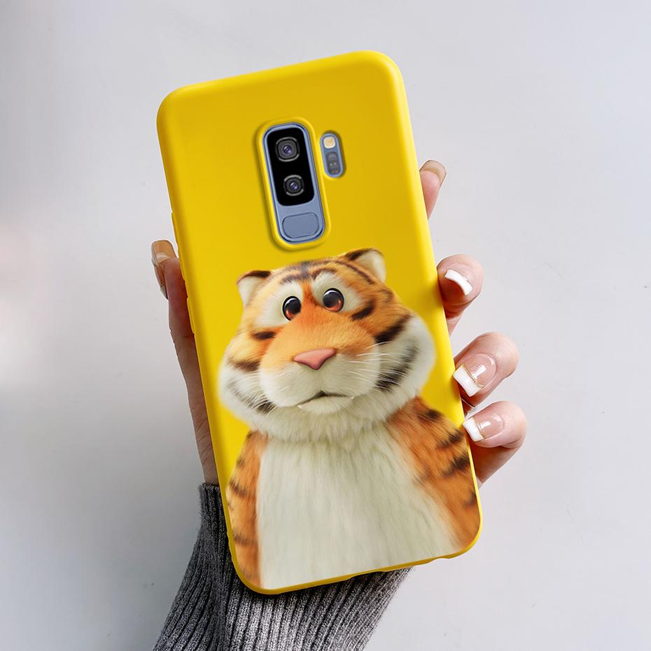 Silicone Back Cover for Coque Samsung Galaxy S9 Plus Cute Rabbit Panda Protective Soft Phone Case SamsungS9 S9Plus Funda Capas