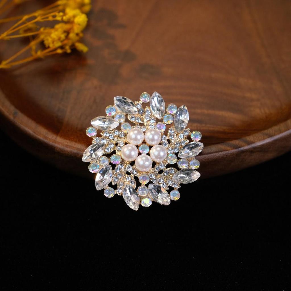 Bunte Retro Damen Korsagenbrosche - Elegante Anstecknadel im europäischen Stil