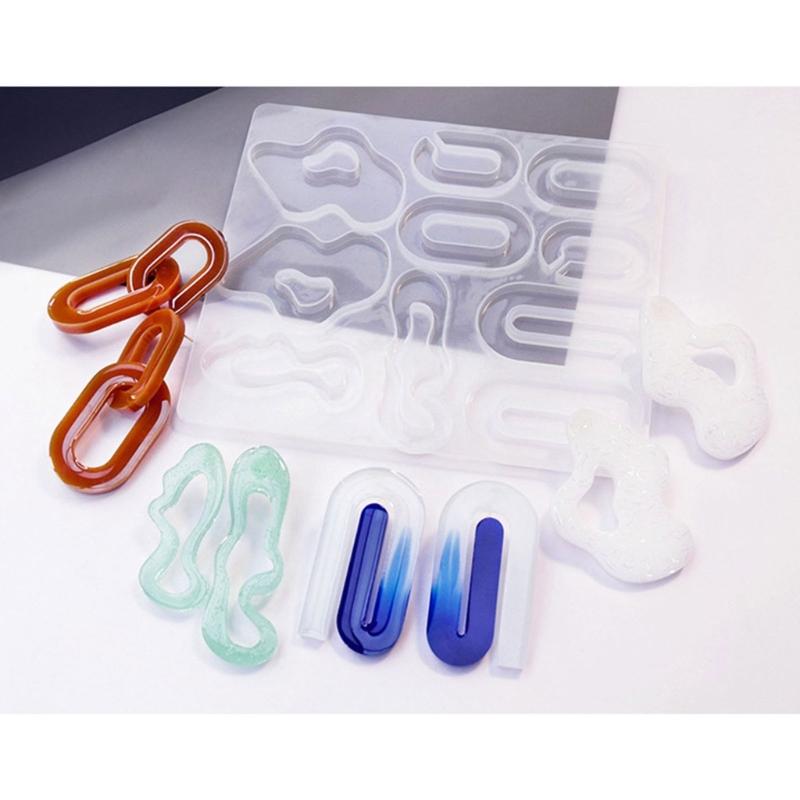 3D Irregular Silicone Molds Jewelry Casting Molds Epoxy Resin Pendant Mould for DIY Earrings, Jewelry, Keychain, Crafts