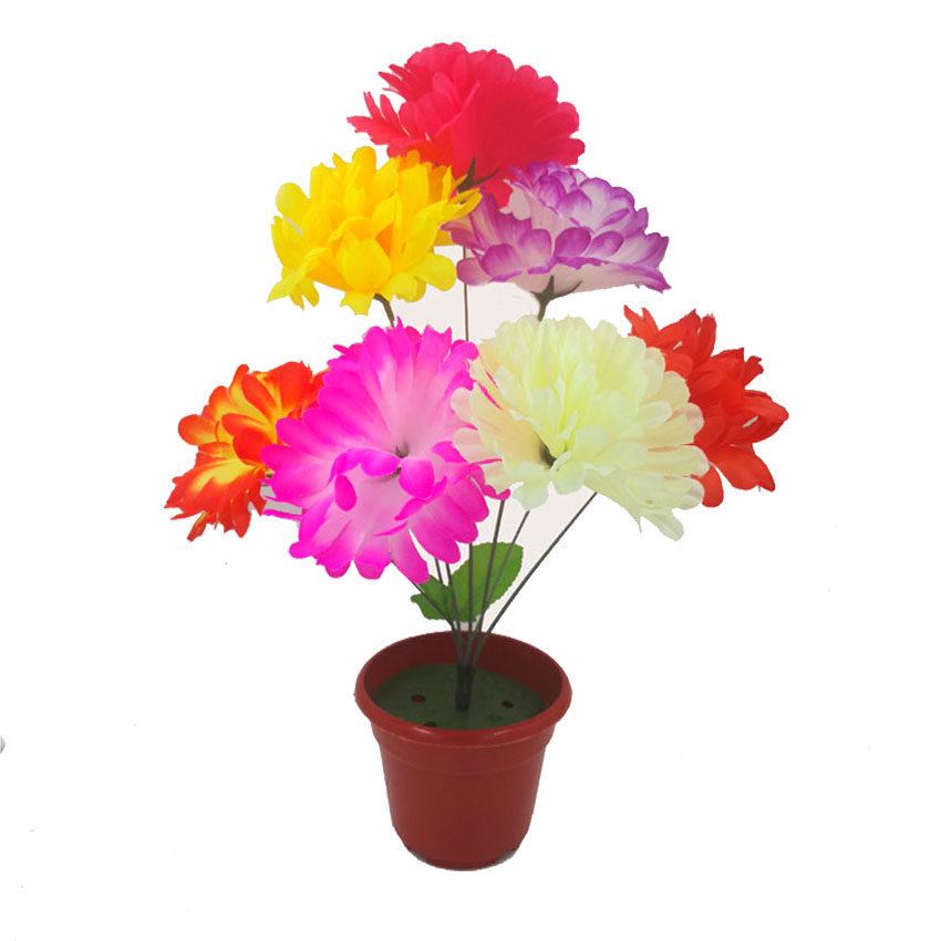 Chrysanthemum Silk Flowers for Qingming Festival Grave Offerings