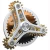 Pure Brass Fidget Spinner Gears Linkage Fidget Gyro Toy Metal DIY Hand Spinner with Multiple Premium Bearings (13 Bearings)