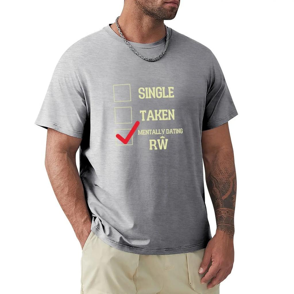 Mentally Dating Robbie Williams T-shirt Plain Quick-drying Heavy Weight T Shirts for Men