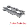 Oversized Size Option Constructing Block Bricks Train Tracks Crossover Parts Switch Straight Curved Duploes Accessories DIY Toy Perfect For Children
