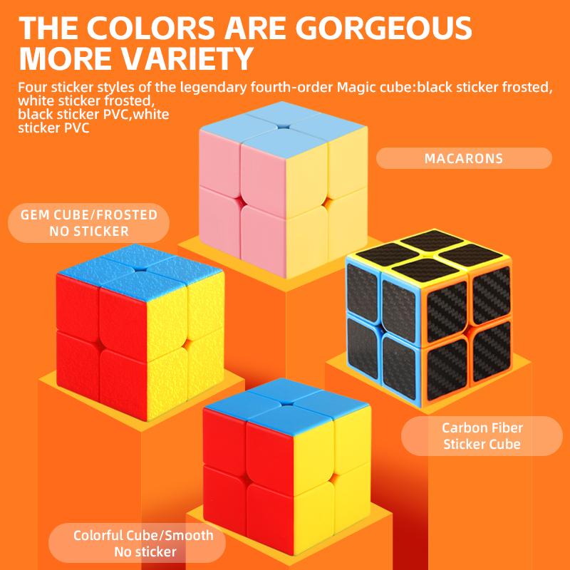 Sengso Speed Cube 2X2 Beginner Educational Toys Stickerless Puzzleprofessional Cube Easy Turning Cube For Kids