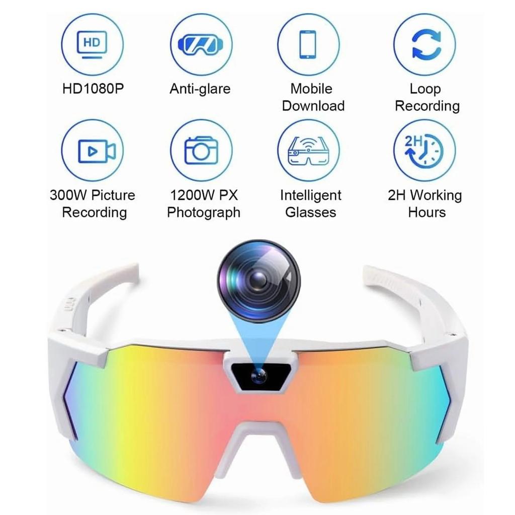 4K Baseball Glasses With Camera, Smart Camera Glasses, Unisex Sunglasses With Camera