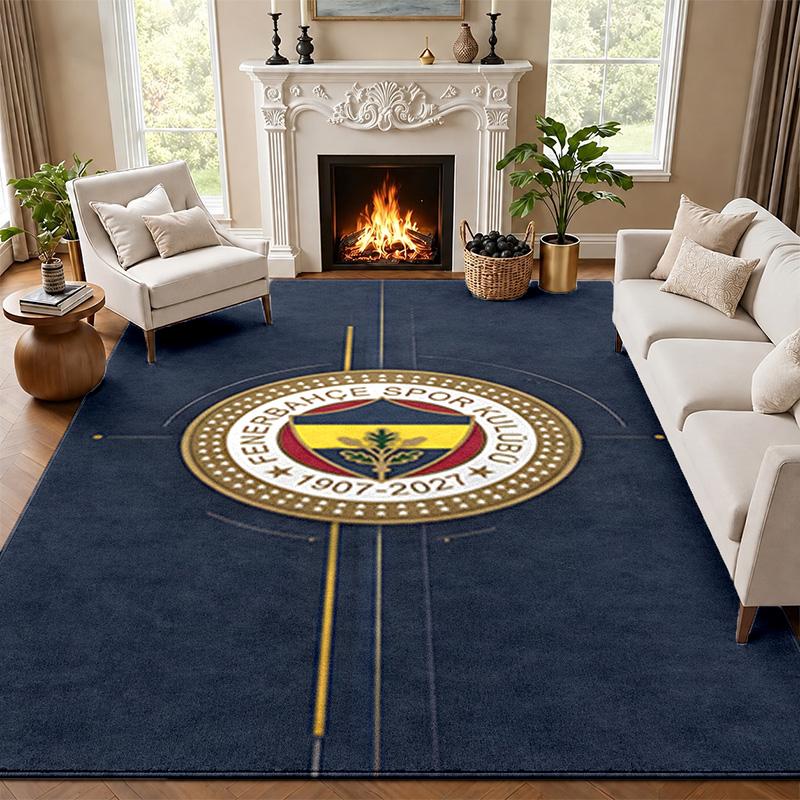 Fenerbahce Carpet Door Mat for Living Room or Bedroom Protective Mat Under Chair Office Decoration Christmas Gift Birthday Present