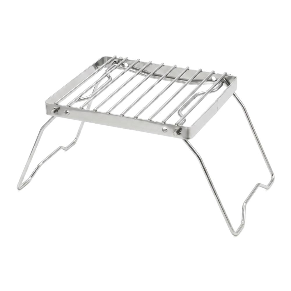 Portable Camp Fire Cooking Racks Stainless Steel Folding Grill Rack Campfire Grill  Outdoor Cooking