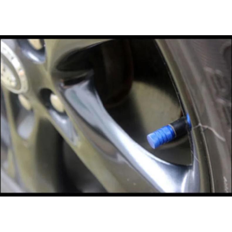 Aluminum Alloy Automobile Tire Valve Cap Three-Slot Circular Universal Valve Core Vacuum Tire Tire Pressure Monitoring Valve Cap Valve Stems 1