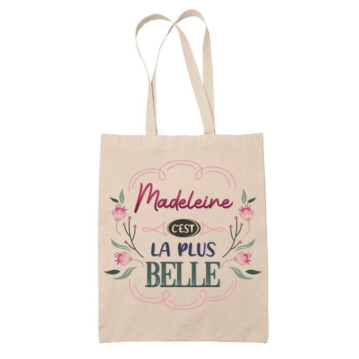 Sac cabas - PLANETEE - Madeleine la plus belle - Jute - Beige - Imprimé en France