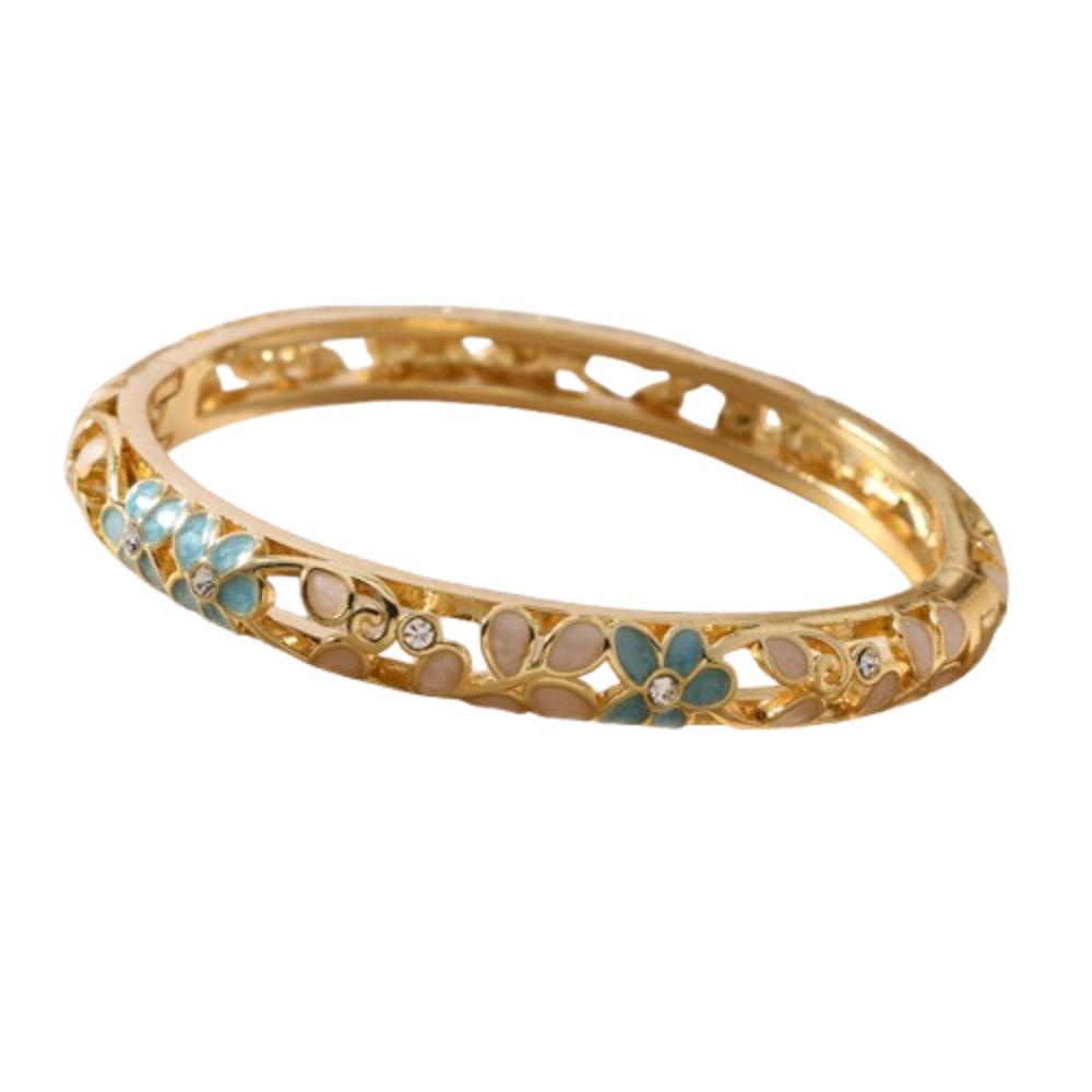 Traditional Vintage Cloisonne Bangle Enamel Women's Hand Bracelet  Jewelry Gifts