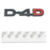 3D Metal D-1Pc 4D Logo Rear Trunk Badge Emblem Car Sticker Decals for Land Cruiser Corolla RAV4 Verso Prado Camry Accessories