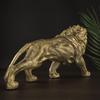 Creative Golden Lion Resin Statue, Animal Model Sculpture, Home Decoration Accessories, Living Room, Office Desktop