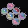 1 Box Double Colors Solid Nail Powder Holographic Neon Solid Nail Glitter Powder Aurora Powders Nail Art Tool
