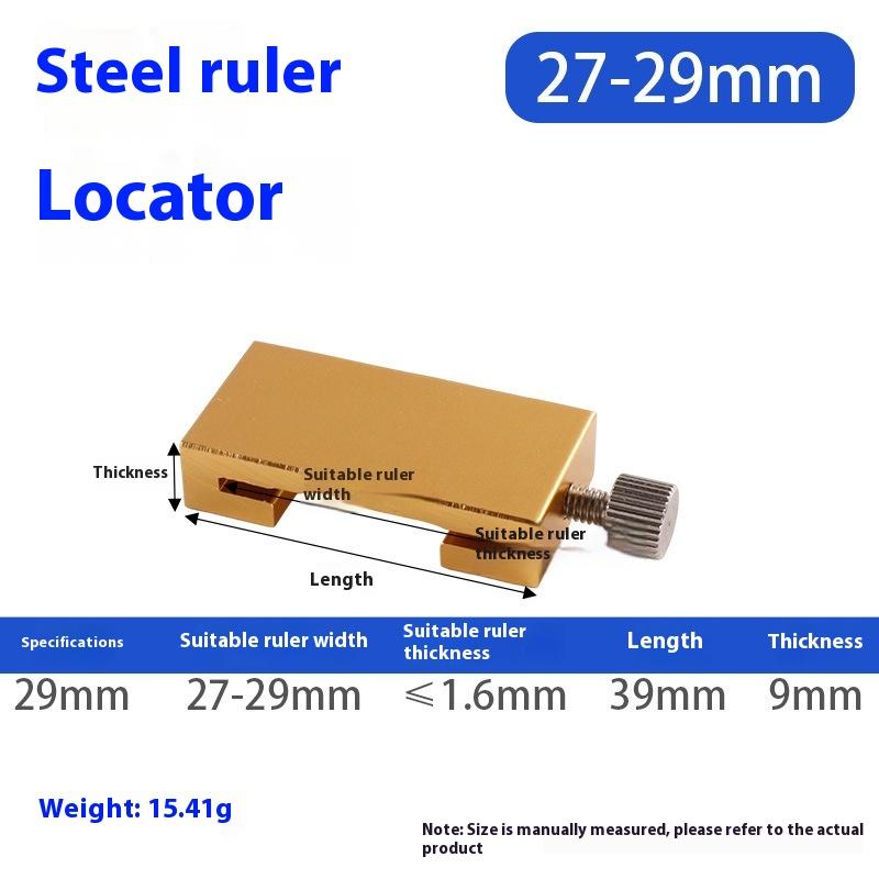 1/2Pcs Carpentry Steel Ruler Positioning Limit Block Measuring Marking Gauge Protable Accurate Positioning Woodworking Tools