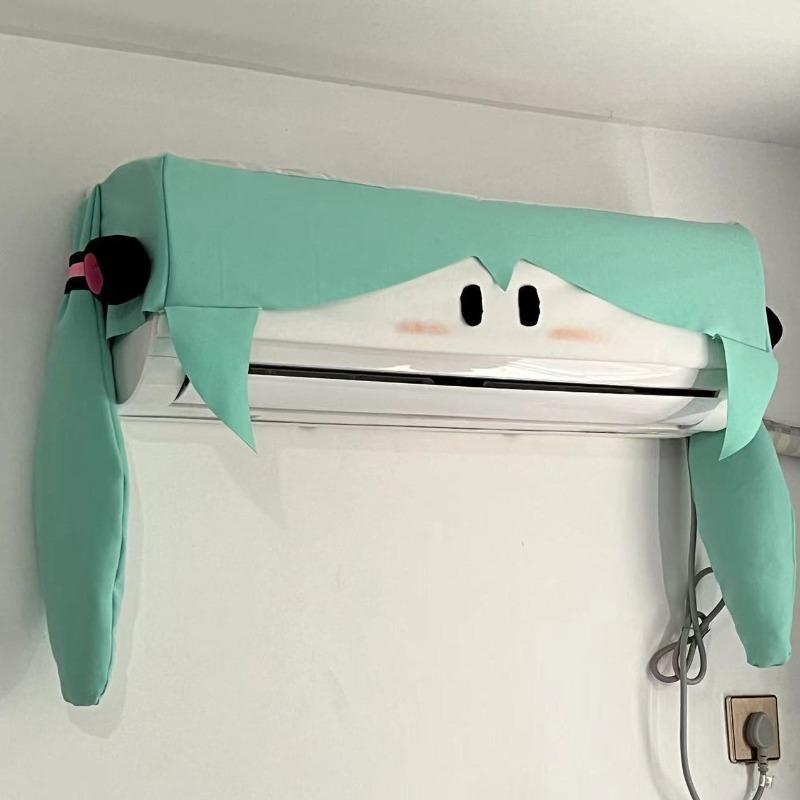 Hatsune Miku Cartoon Air Conditioning Cover Cute Dustproof Air Conditioning Cover Animation Peripheral Gift Dormitory Household