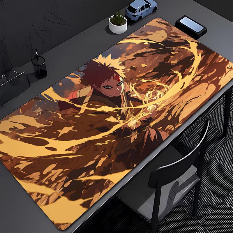 Mousepad NARUTO Gaara Office Computer Desk Mat Keyboard Mouse Pad Laptop Cushion Large Non-slip Deskpad PC carpet Anime Mousepad