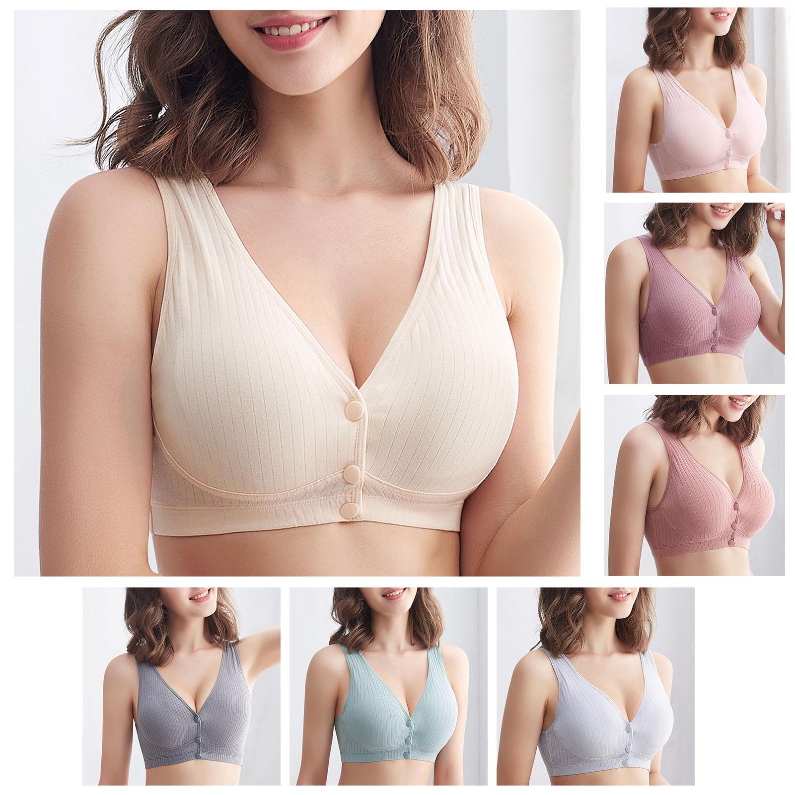 

Женский бюстгальтер для кормления с застежкой спереди без косточек Мягкие бюстгальтеры без косточек для сна для беременных