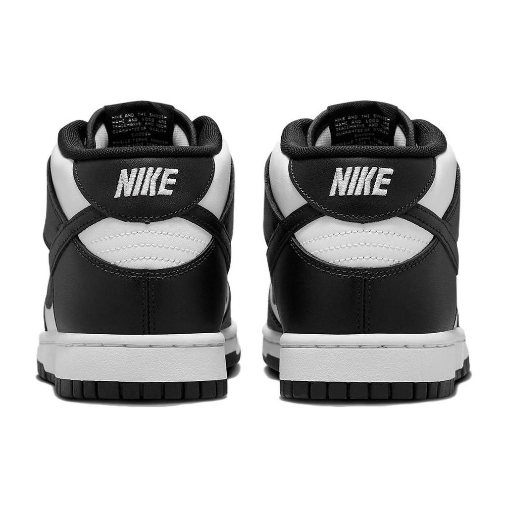 Nike Dunk Mid Panda Men Sneakers Black White FQ8784-100