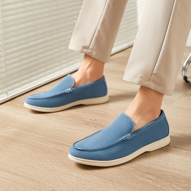 Luxury Designer Fashion New Suede Leather Casual Shoes For Men Slip On Loafter Formal Wedding Dress Homecoming Zapatos
