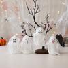 Ghost Halloween Decor - White Ghost With Spider Web Led Night Light Spooky Figurine Statue Festival Lamp T Hanging Decorations