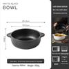 White Double-Ear Ceramic Soup Bowl, Large Noodle/Fish Basin, Anti-Scald, High-End Feel for Home Use
