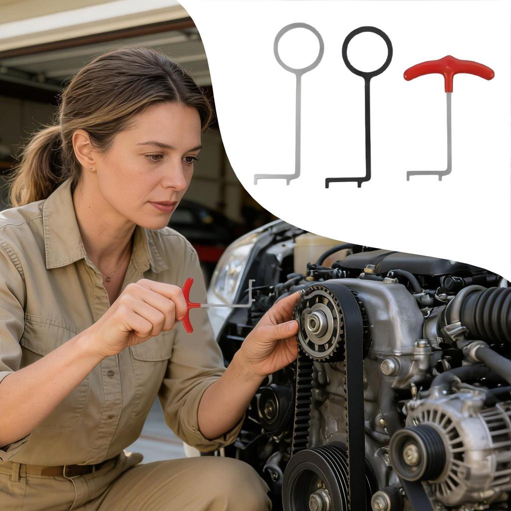 Zestaw narzędzi do rozrządu Peugeot Stalowy Miernik Napinacza 3-częściowy Narzędzie do paska rozrządu Do 1.0 1.2L Do Pojazdu Samochód Sedan Pickup