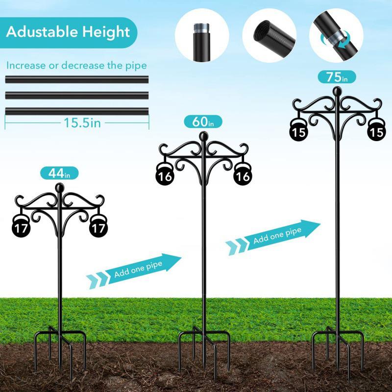 Outdoor Iron Art Metal Shepherd Hook for Garden and Wedding Decoration