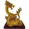 Mode Dela Casa Good Luck Rising Dragon Figurine Rising Dragon Good Luck Blessing Rising Dragon Gyokuryu Comes with a Natural Tiger Eye Stone