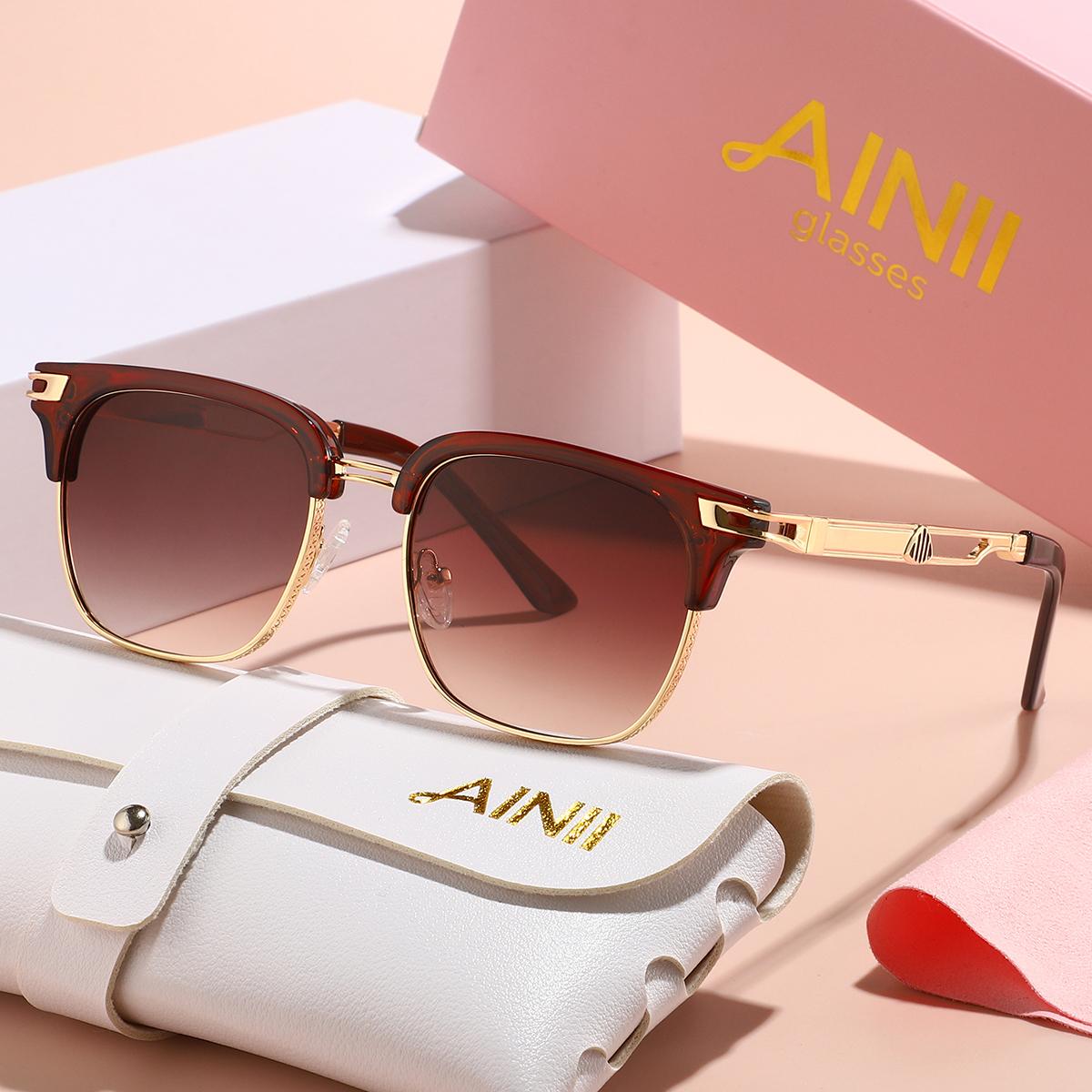 

European and American men s and women s fashionable retro sunglasses with multiple colors, versatile for summer sun shading and