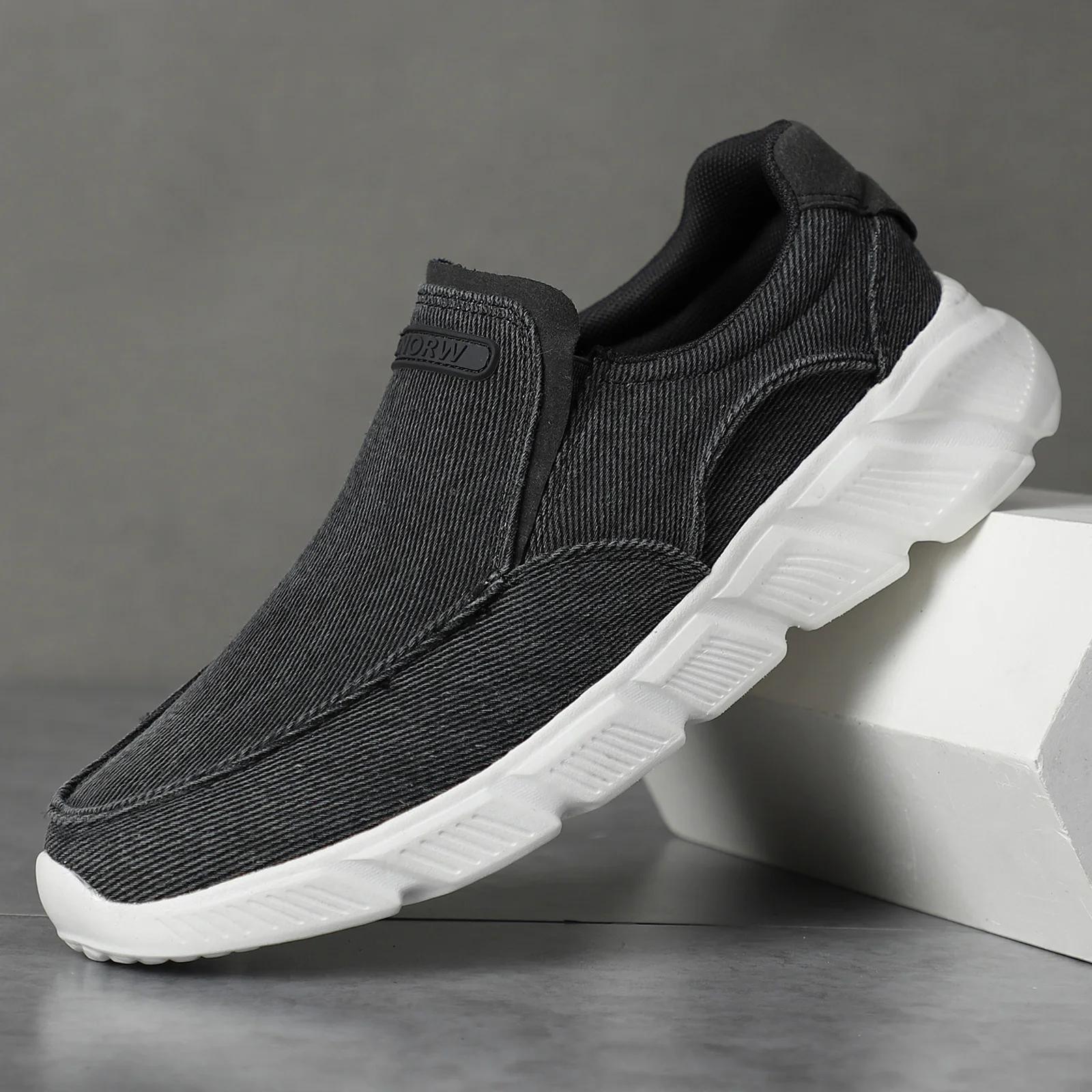 

Мужская обувь Летняя повседневная обувь Удобные классические холщовые мокасины для мужчин Дышащие прогулочные кроссовки Мужские мокасины 46 чёрный