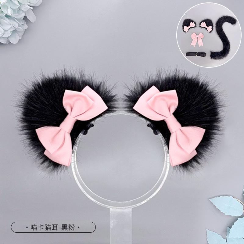 Sweet lolita cat ears headgear maid bow cos beast ears lo lady headgear lolita cat ears hairpin