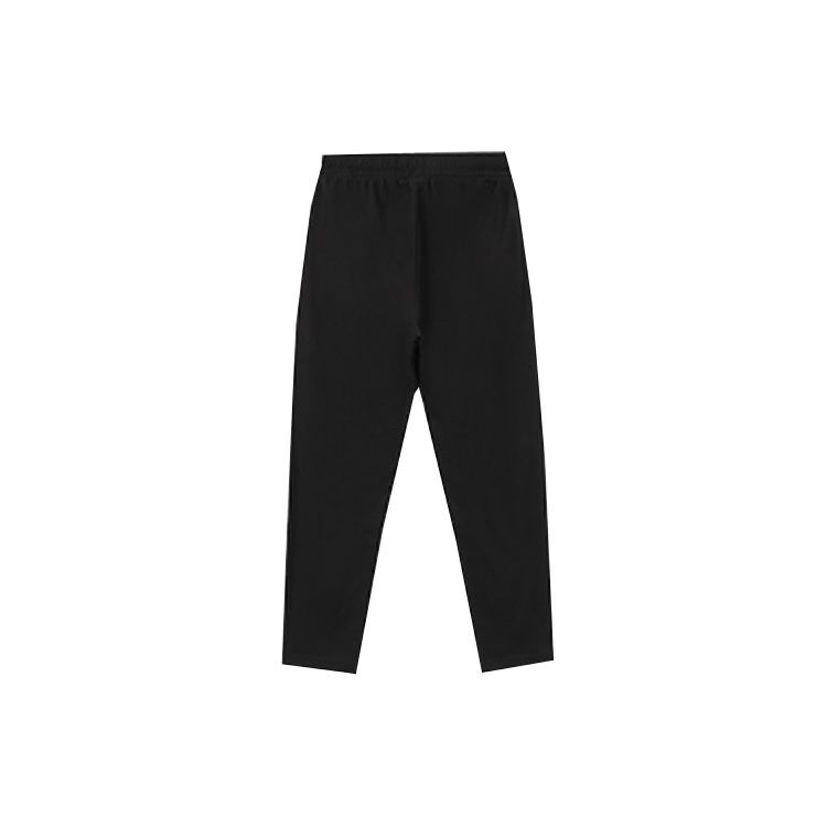 Li Ning Sports Fashion Series Straight Leg Knitted Sports Long Pants Men Bottoms Black AKLRA23-3