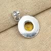Citrine Topaz Gemstone 925 Solid Sterling Silver Unique Handmade Pendant Jewelry