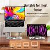 Adjustable Vertical Rotating Laptop Stand with Heat Dissipation & Foldable Design