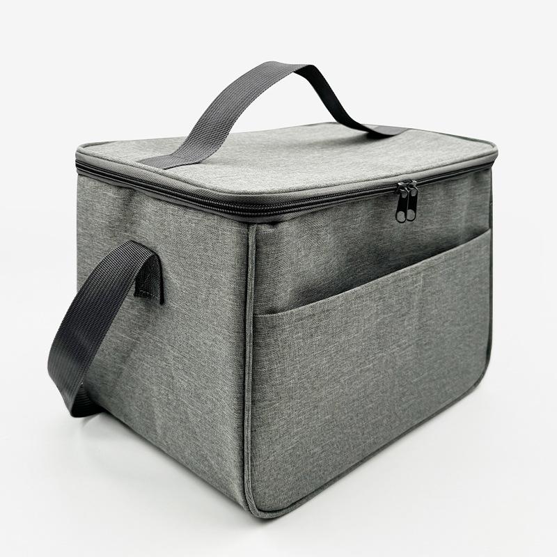 

Portable Outdoor Insulated Oxford Ice Bag for Camping 25x20x17cm сірий колір