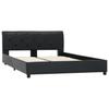 Black Faux Leather Bed Frame 120 x 200 cm