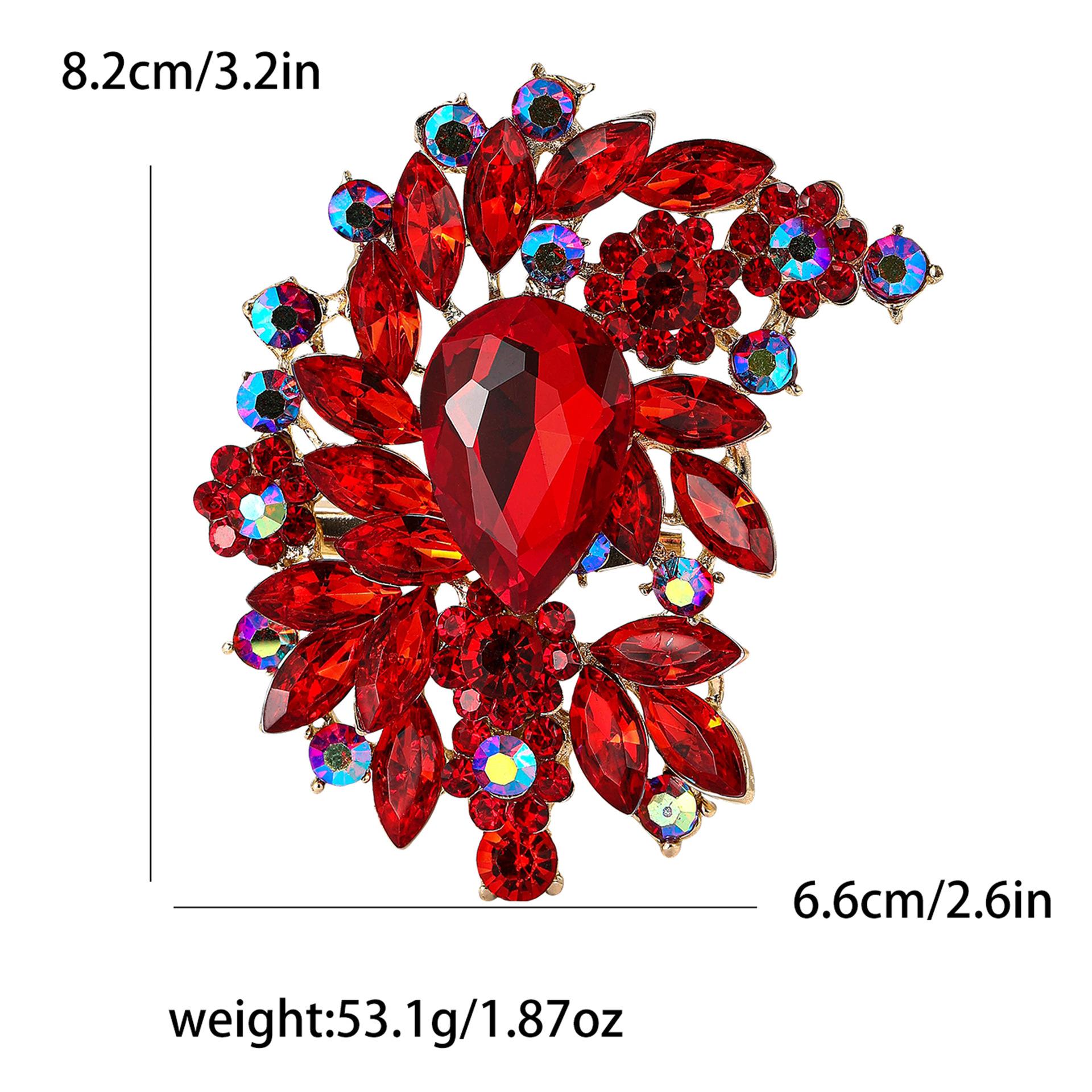 

Африканская Премиум сплав большая стеклянная брошь винтажная мода женский кардиган шаль брошь украшение булавка