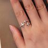 Silver universal ring THREE STARS silver 925