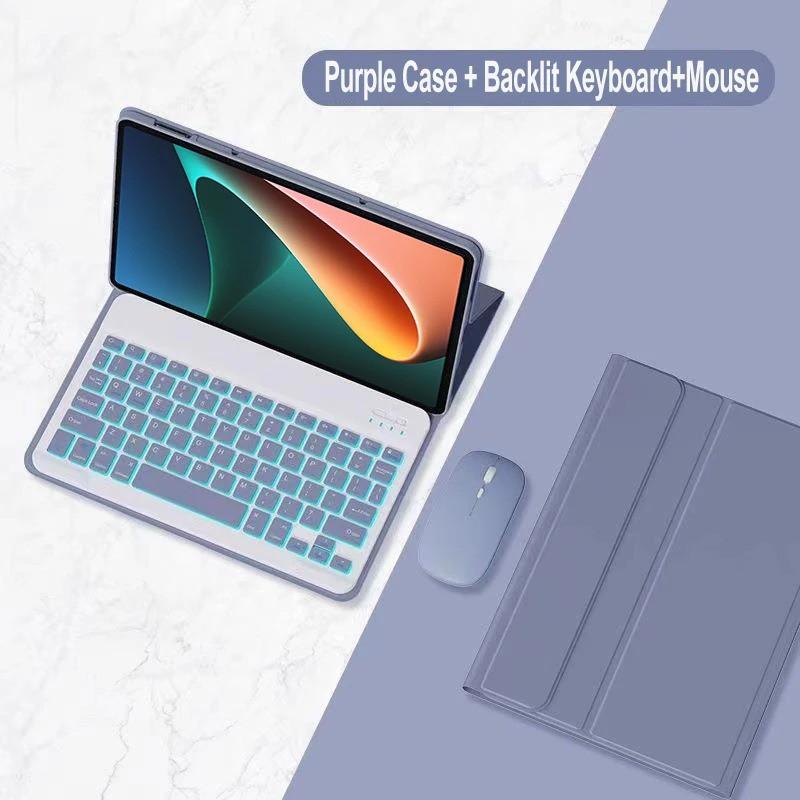 Redmi Pad 2 Pro Tablet Case With Bluetooth Keyboard Mouse Combo 7/7S 10.6-11.2 Inch