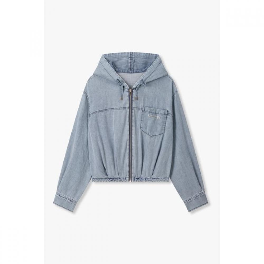 

Vov Hegde Denim Zip Hoodie Shirt 7156260800 Blue/S