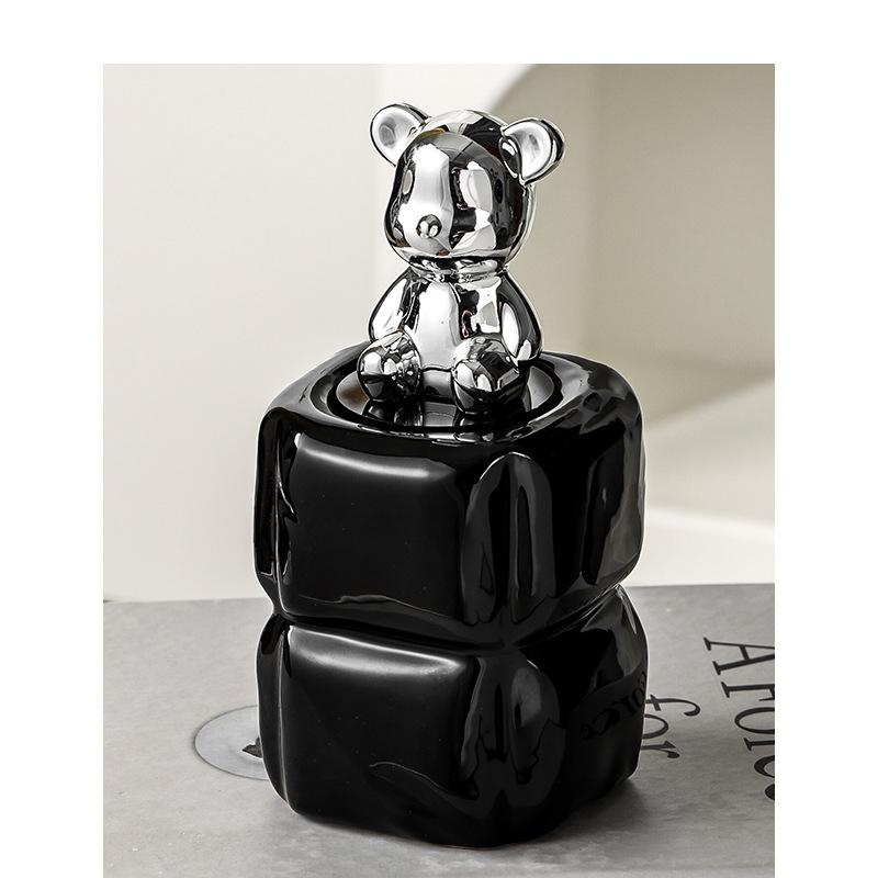 Nordic Dental Floss Box Storage Jar Desktop Home Creative Zahnstocher Tube Cotton Swab Box Storage Box Modern Home Decoration