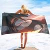 Bath Towel with Dragon Printed,Oversized Beach Towel Absorbent Soft Microfiber Pool Swimming Towels for Adults Teens Large Size