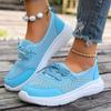 Plus Size Shoes for Women 36-43 Autumn Fashion Lace Up Mesh Breathable Comfortable Platform Non-slip Sneakers Women Shoes